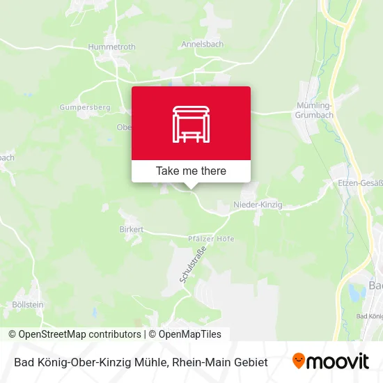 Карта Bad König-Ober-Kinzig Mühle
