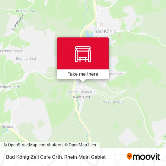 Bad König-Zell Cafe Orth map