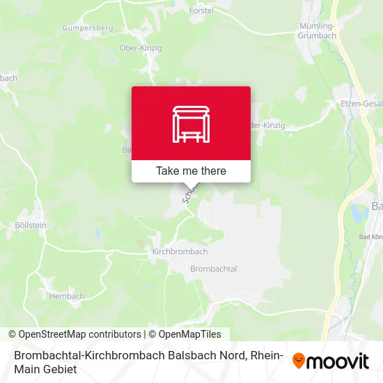 Карта Brombachtal-Kirchbrombach Balsbach Nord