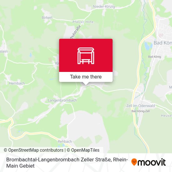 Brombachtal-Langenbrombach Zeller Straße map