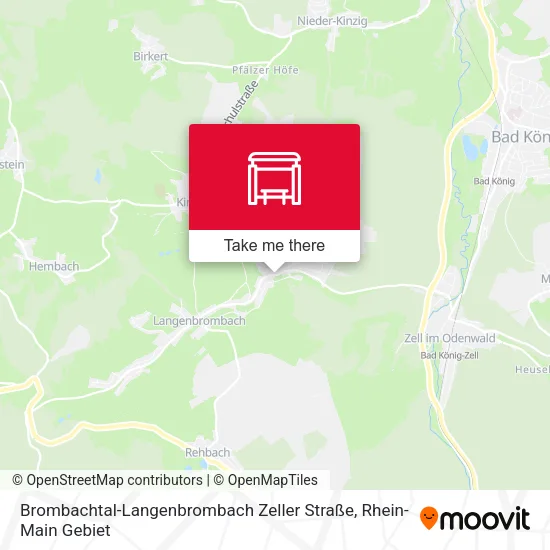 Карта Brombachtal-Langenbrombach Zeller Straße