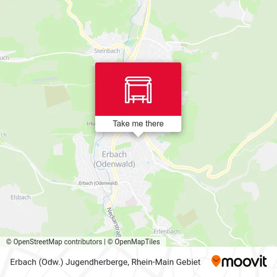 Карта Erbach (Odw.) Jugendherberge