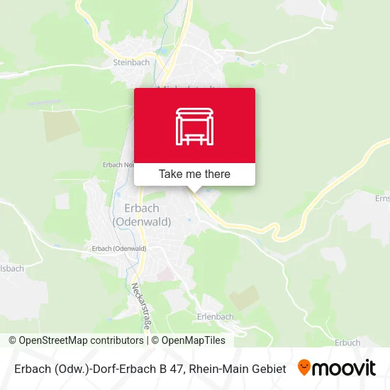 Карта Erbach (Odw.)-Dorf-Erbach B 47