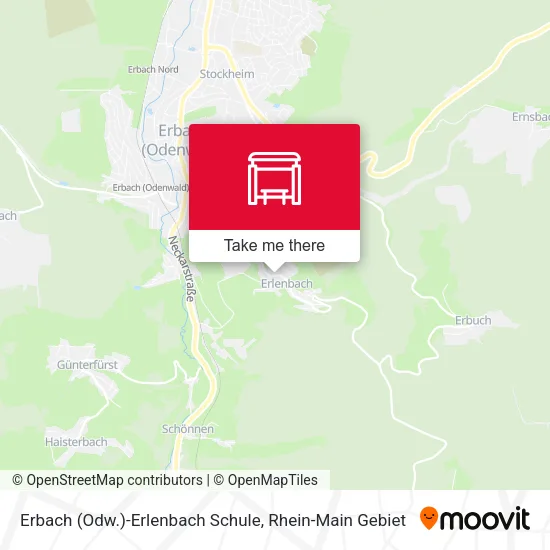 Карта Erbach (Odw.)-Erlenbach Schule