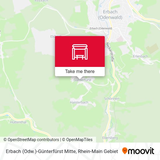 Erbach (Odw.)-Günterfürst Mitte map