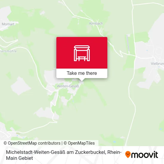 Карта Michelstadt-Weiten-Gesäß am Zuckerbuckel