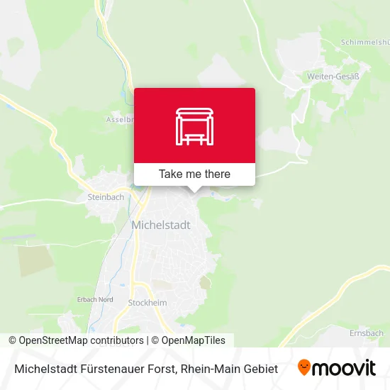 Карта Michelstadt Fürstenauer Forst