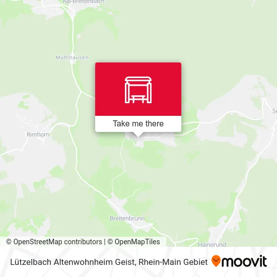 Карта Lützelbach Altenwohnheim Geist