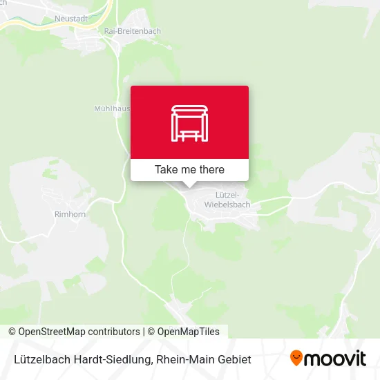 Карта Lützelbach Hardt-Siedlung