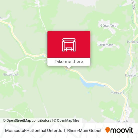 Mossautal-Hüttenthal Unterdorf map