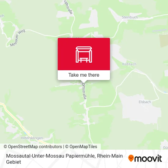 Карта Mossautal-Unter-Mossau Papiermühle