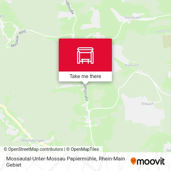 Карта Mossautal-Unter-Mossau Papiermühle