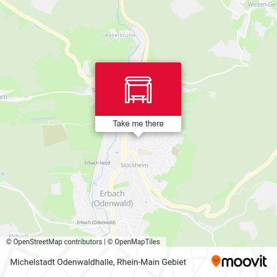 Michelstadt Odenwaldhalle map