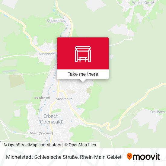 Michelstadt Schlesische Straße map