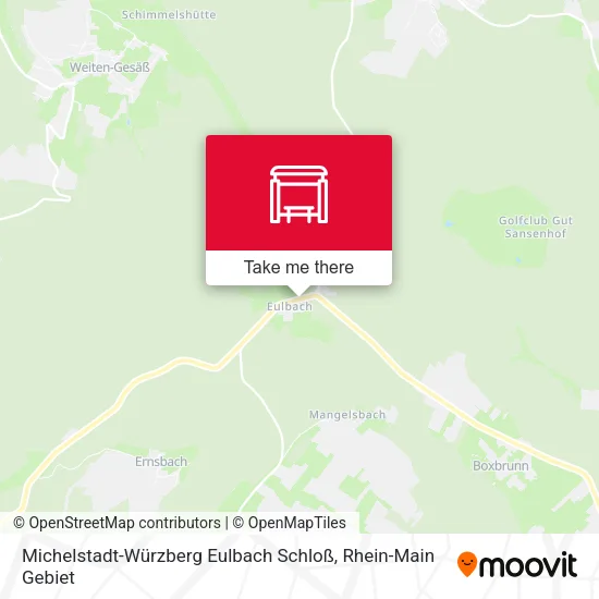 Карта Michelstadt-Würzberg Eulbach Schloß