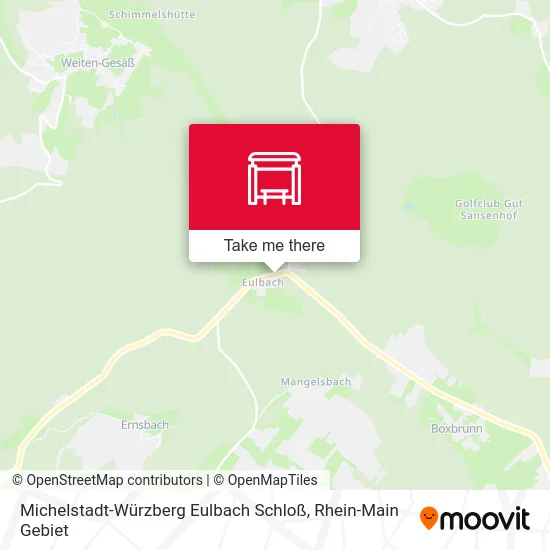 Карта Michelstadt-Würzberg Eulbach Schloß