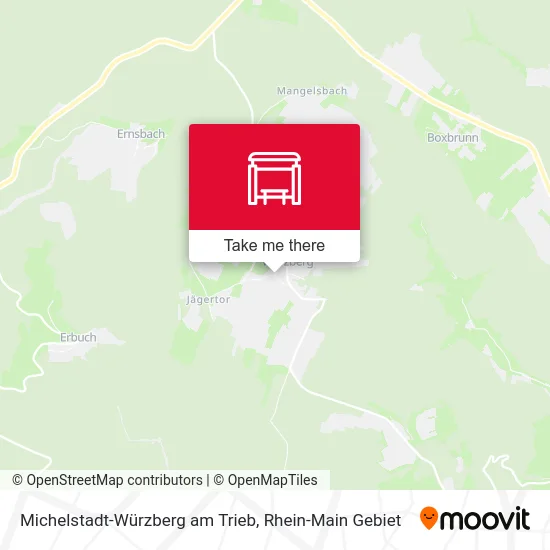 Карта Michelstadt-Würzberg am Trieb