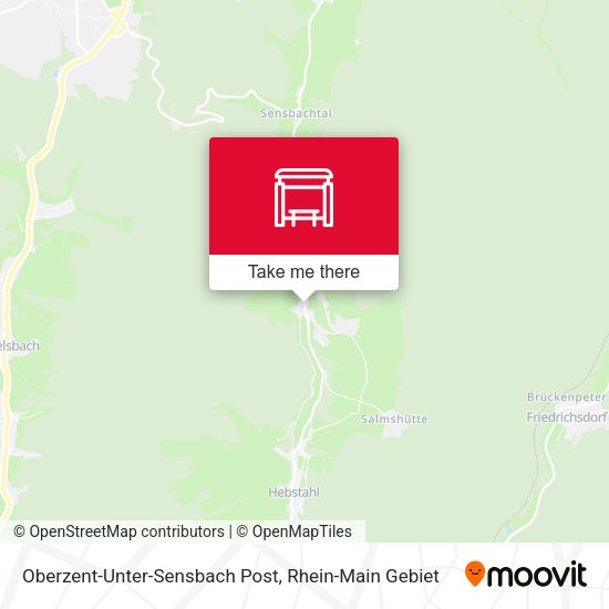Карта Oberzent-Unter-Sensbach Post