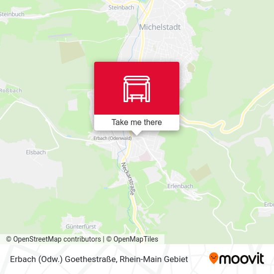 Erbach (Odw.) Goethestraße map