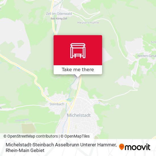 Michelstadt-Steinbach Asselbrunn Unterer Hammer map