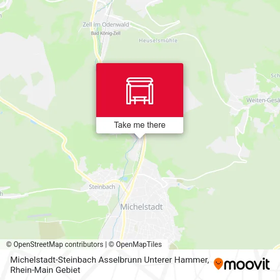 Карта Michelstadt-Steinbach Asselbrunn Unterer Hammer