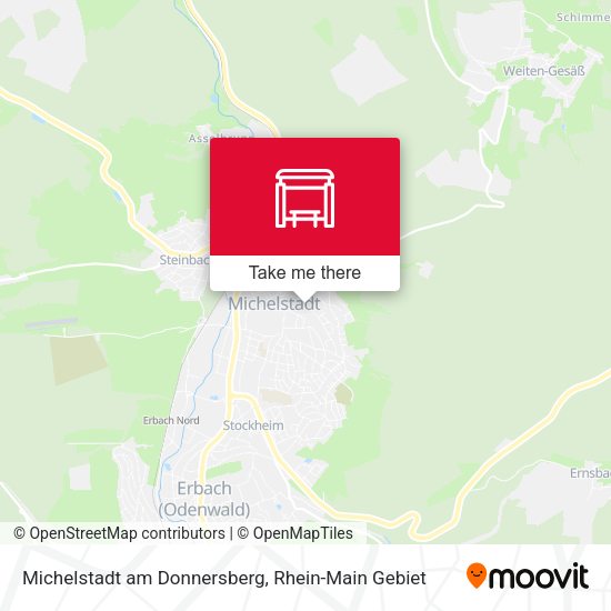 Michelstadt am Donnersberg map