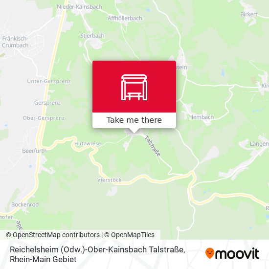 Reichelsheim (Odw.)-Ober-Kainsbach Talstraße map