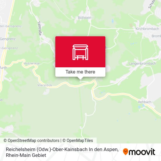 Reichelsheim (Odw.)-Ober-Kainsbach In den Aspen map