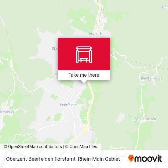 Oberzent-Beerfelden Forstamt map