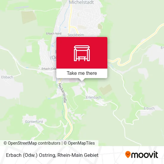 Erbach (Odw.) Ostring map