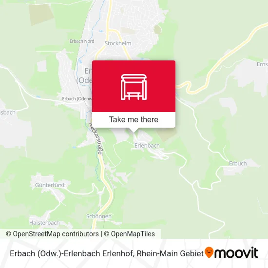 Карта Erbach (Odw.)-Erlenbach Erlenhof
