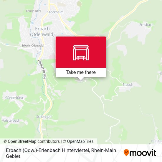 Erbach (Odw.)-Erlenbach Hinterviertel map