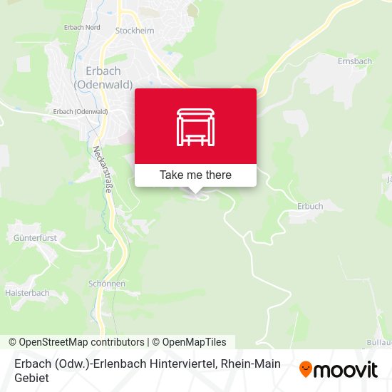 Erbach (Odw.)-Erlenbach Hinterviertel map