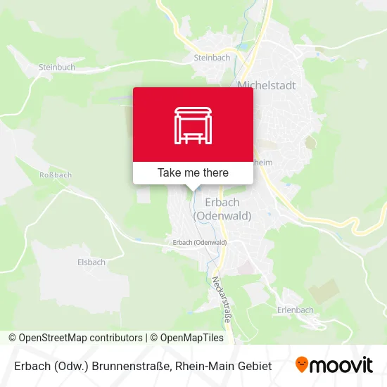 Карта Erbach (Odw.) Brunnenstraße