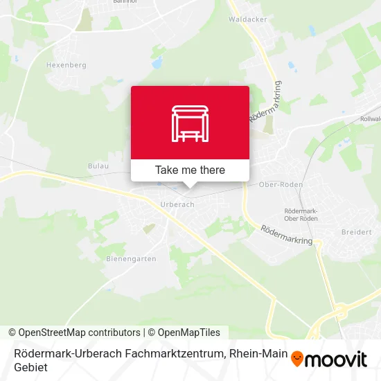 Карта Rödermark-Urberach Fachmarktzentrum