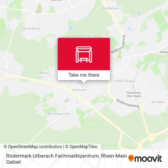 Карта Rödermark-Urberach Fachmarktzentrum