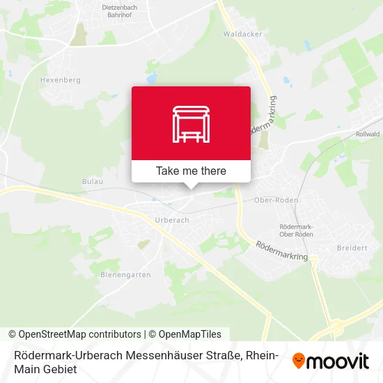 Карта Rödermark-Urberach Messenhäuser Straße