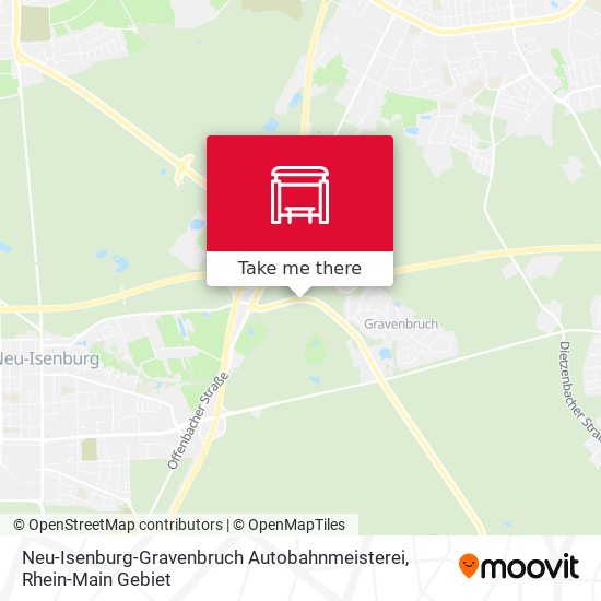 Карта Neu-Isenburg-Gravenbruch Autobahnmeisterei