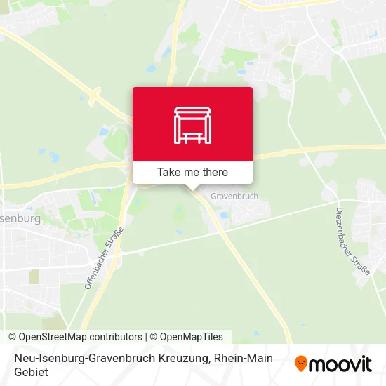 Карта Neu-Isenburg-Gravenbruch Kreuzung