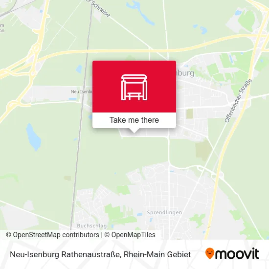 Карта Neu-Isenburg Rathenaustraße