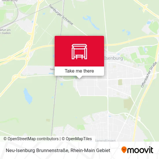 Карта Neu-Isenburg Brunnenstraße