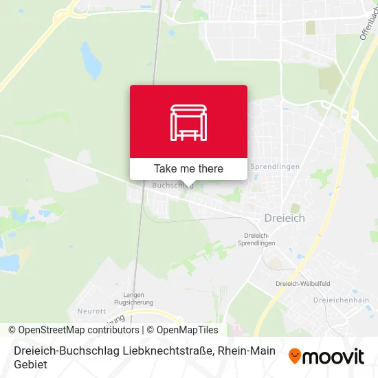 Карта Dreieich-Buchschlag Liebknechtstraße