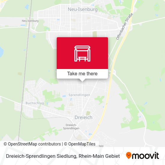 Dreieich-Sprendlingen Siedlung map