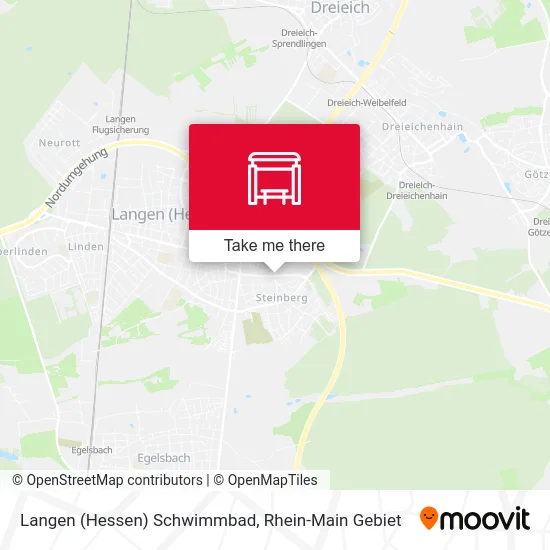 Карта Langen (Hessen) Schwimmbad