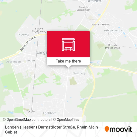 Карта Langen (Hessen) Darmstädter Straße