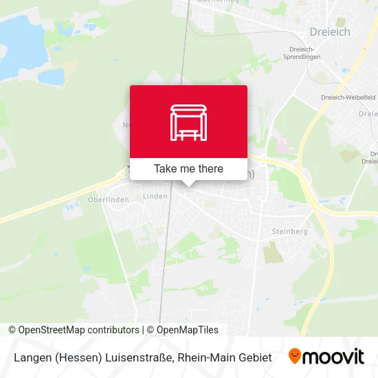 Карта Langen (Hessen) Luisenstraße