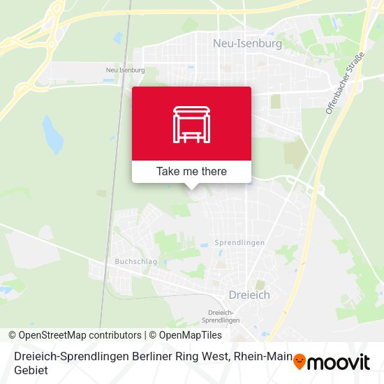 Dreieich-Sprendlingen Berliner Ring West map