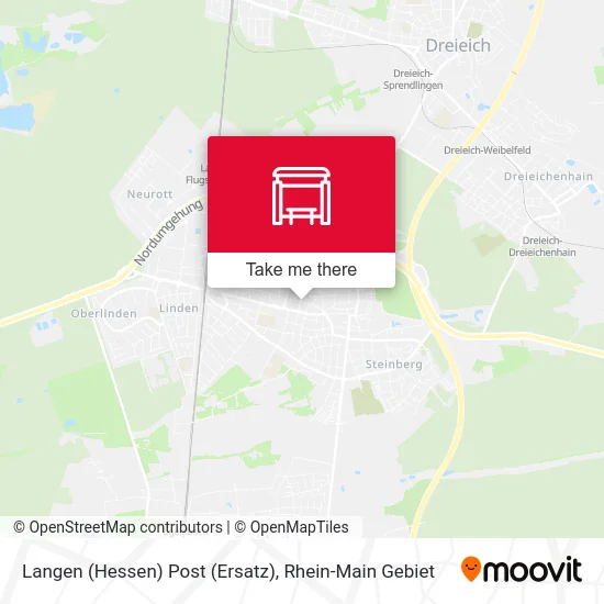 Карта Langen (Hessen) Post (Ersatz)