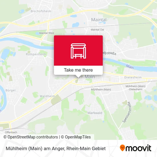 Mühlheim (Main) am Anger map