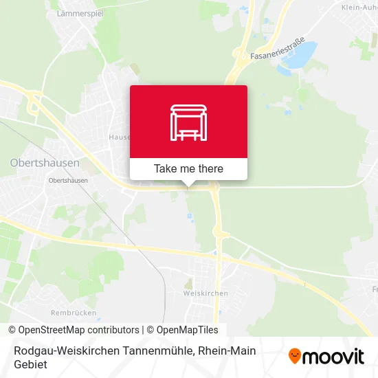 Карта Rodgau-Weiskirchen Tannenmühle